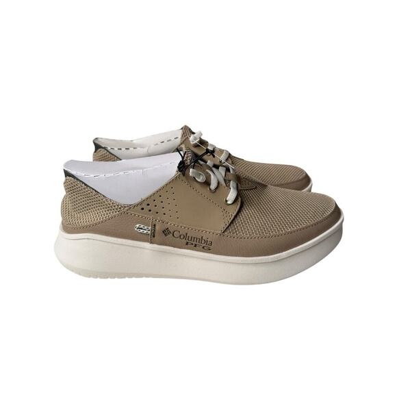 Columbia NEW Men's PFG Boatside™ Relaxed Shoes Size 7 Neutral Tan Lightweight - Picture 2 of 8